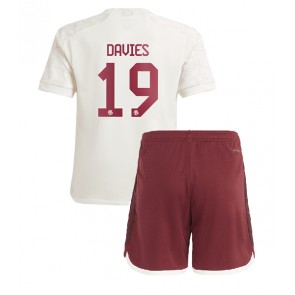 Bayern Munich Alphonso Davies #19 Rezervni Dres za Dječji 2023-24 Kratak Rukavima (+ kratke hlače)